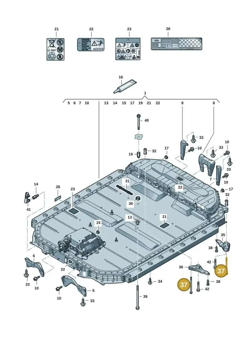 N10462601 Volkswagen Hexagon Collared Bolt