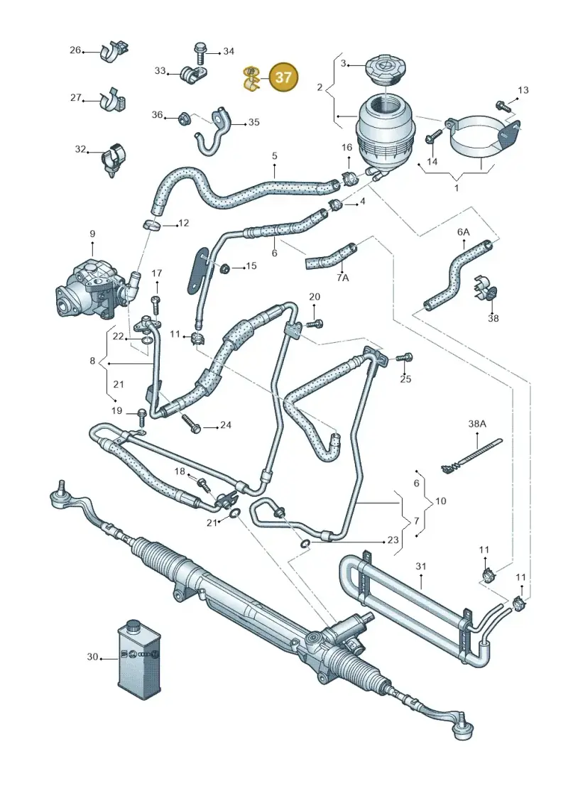 N10479001 Volkswagen Bracket