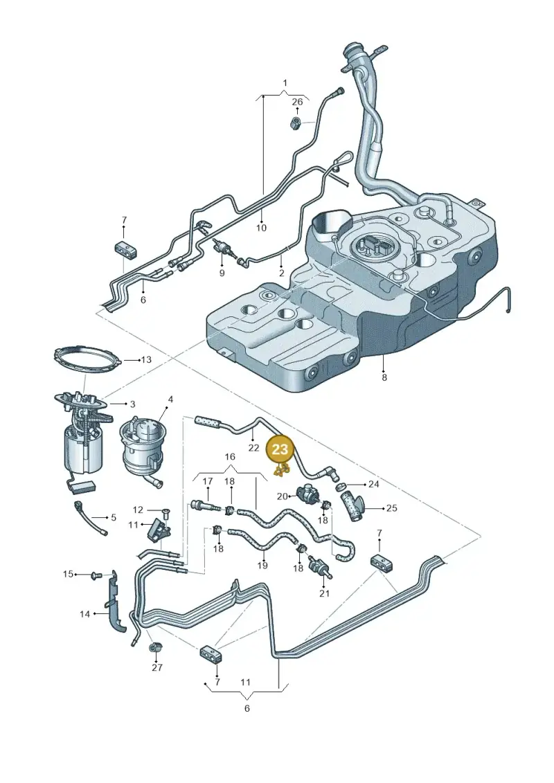 N10513702 Volkswagen Holder for Vacuum Hose