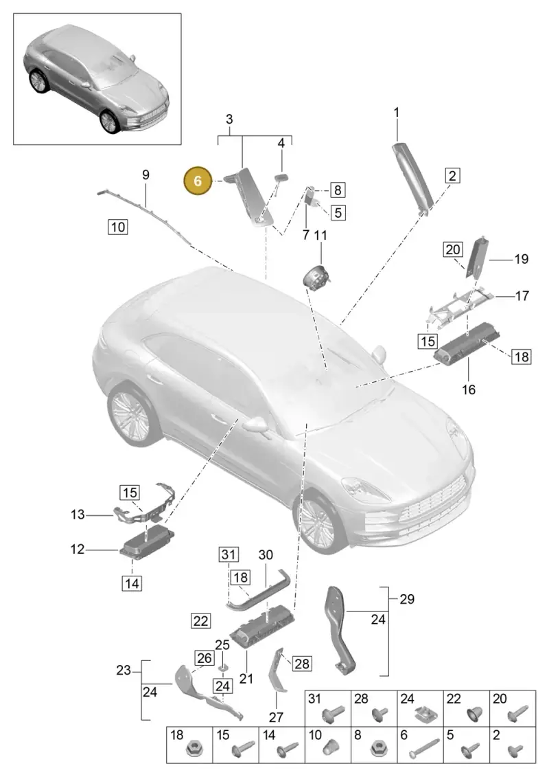 N10623001 Volkswagen Round Head Screw