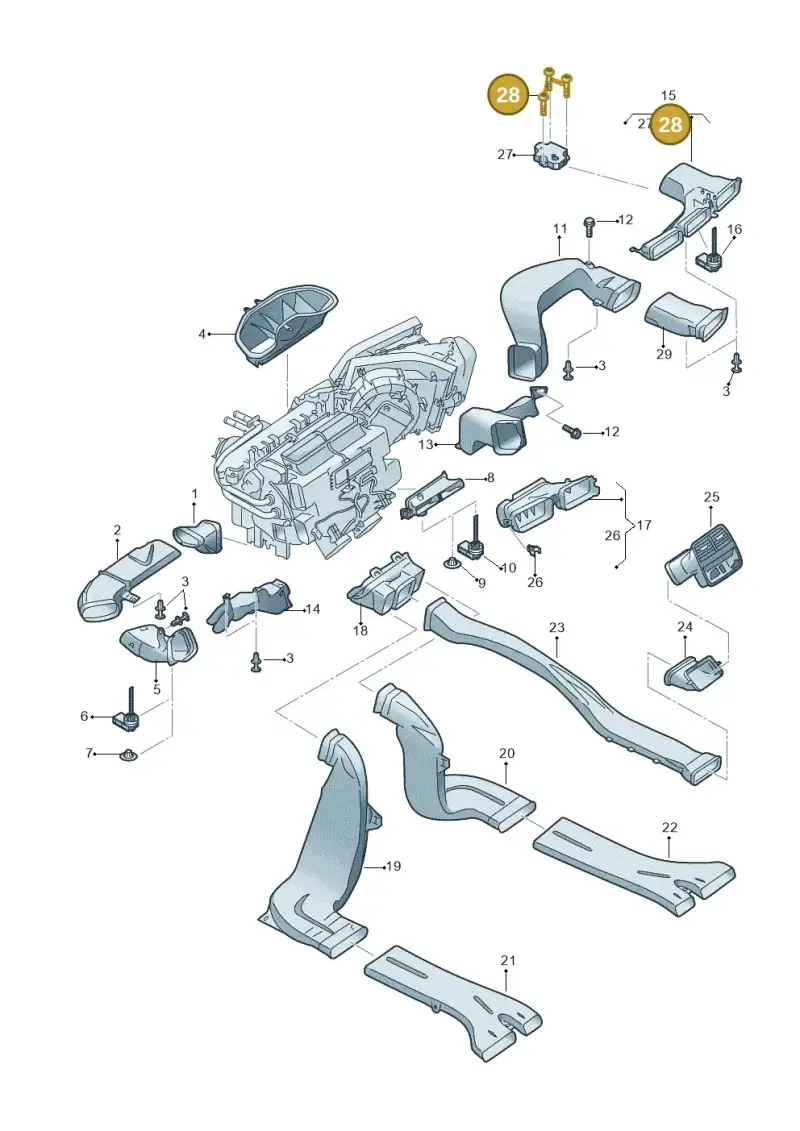 N10701201 Volkswagen Hexagon Socket Oval Head Collared