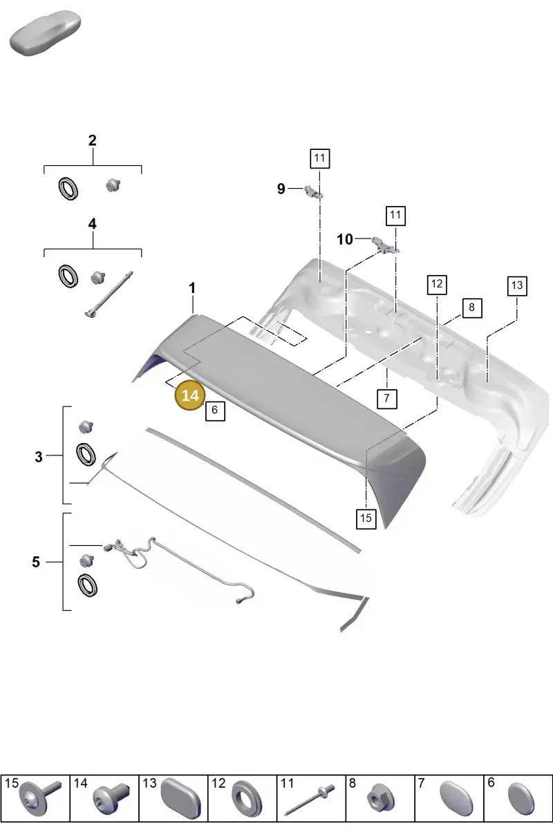 N10747401 Volkswagen Hexagon Socket Flat Head Bolt