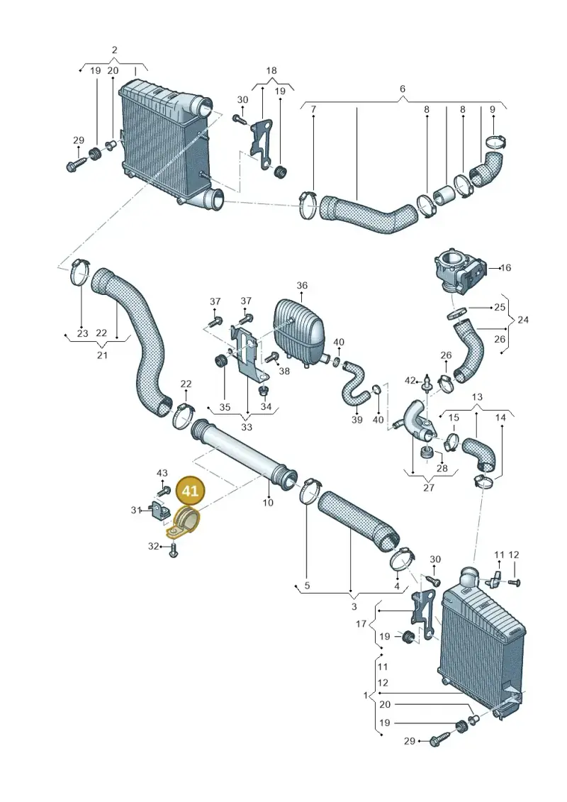 N10760501 Volkswagen Clamping