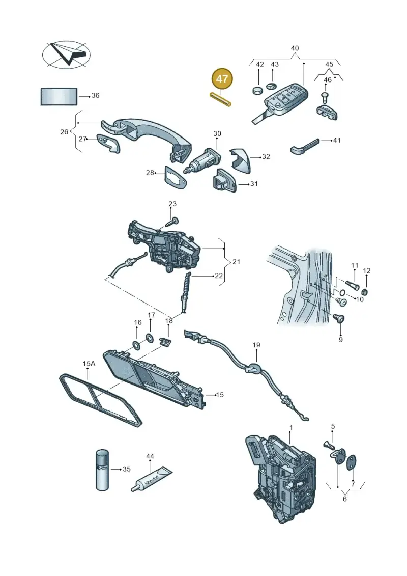 N10887201 Volkswagen Spring Pin