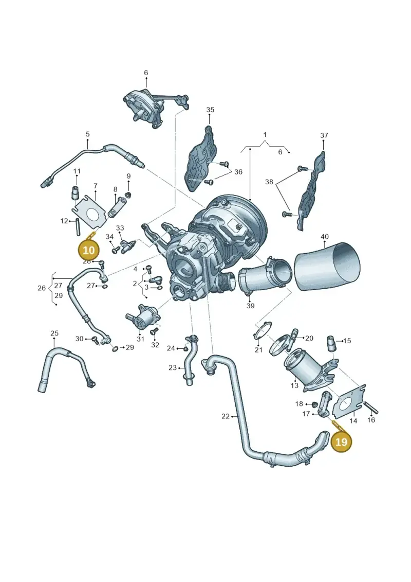 N10890402 Volkswagen Threaded Pin