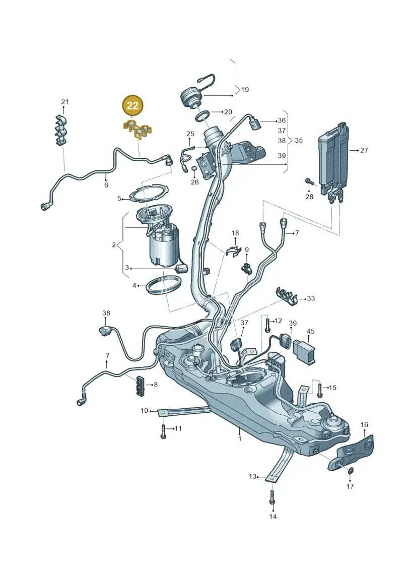 N10900001 Volkswagen Combination Holder