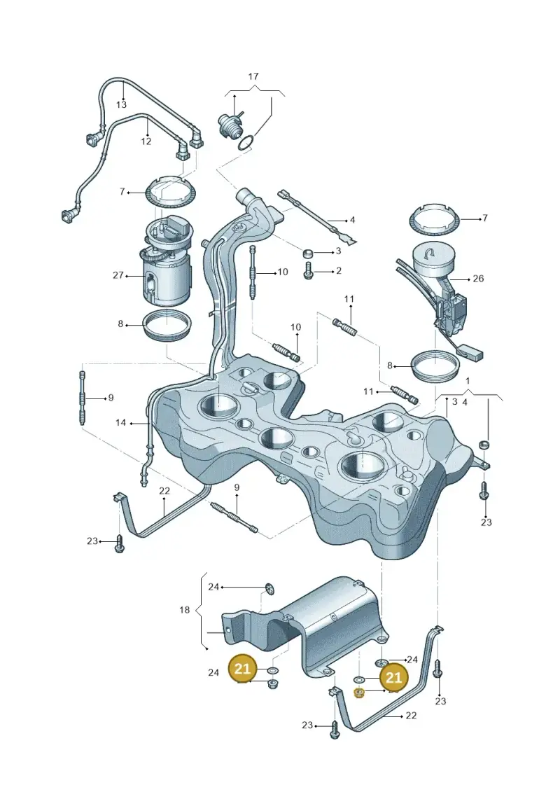 N90057703 Volkswagen Washer