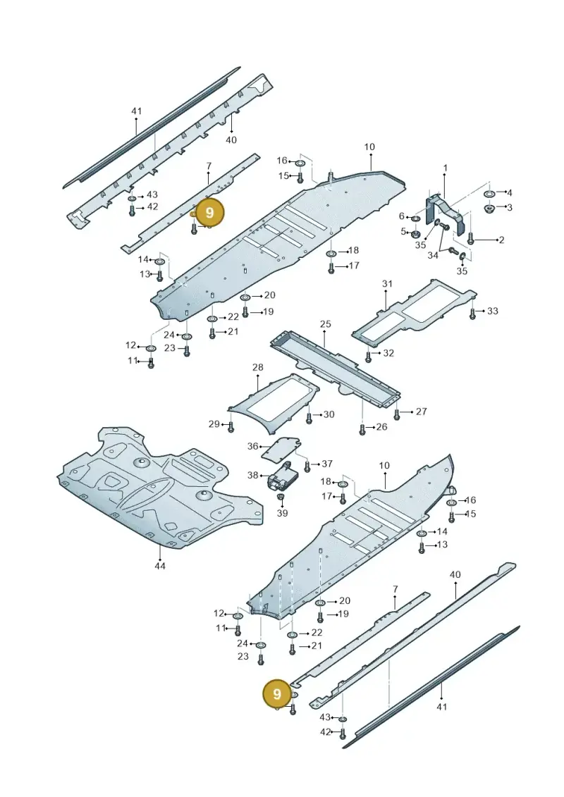 N90477303 Volkswagen Washer