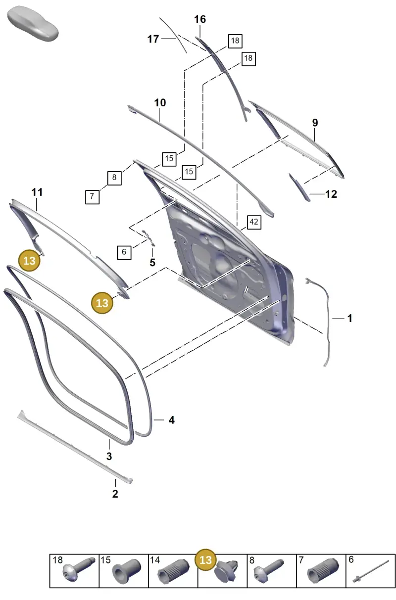 N90541701 Volkswagen Clip