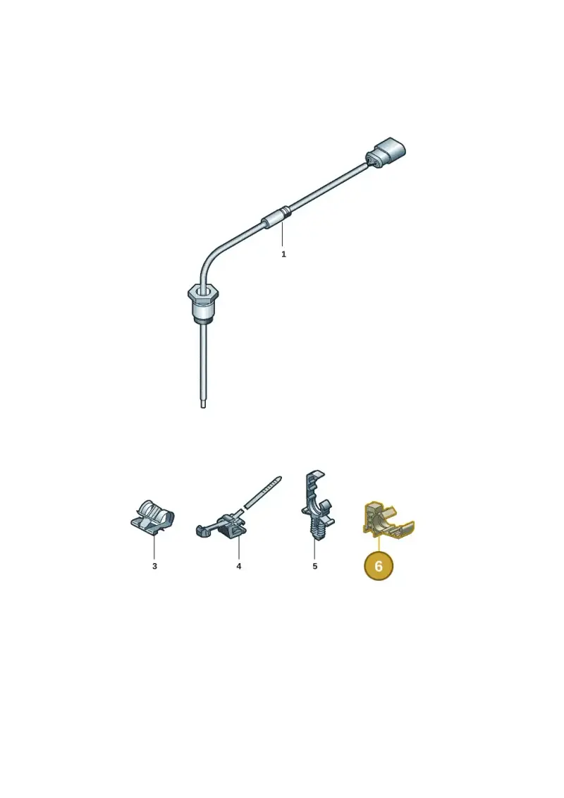 N90696801 Volkswagen Bracket for Corrugated Pipe