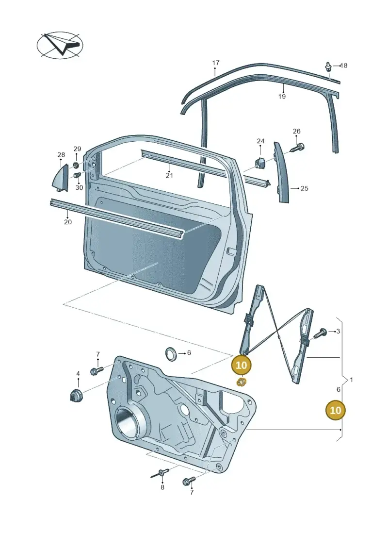 N90769301 Volkswagen Pop Rivet