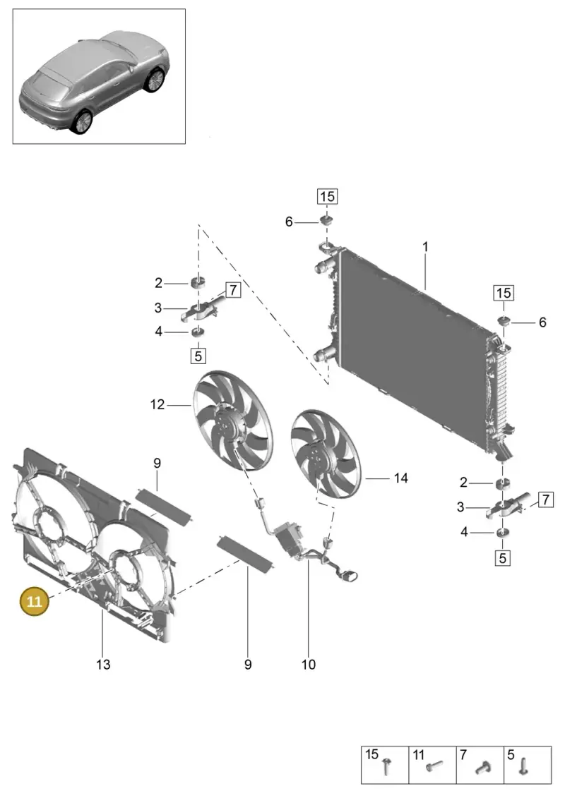 N90785002 Volkswagen Hexagon Socket Flat Head Bolt