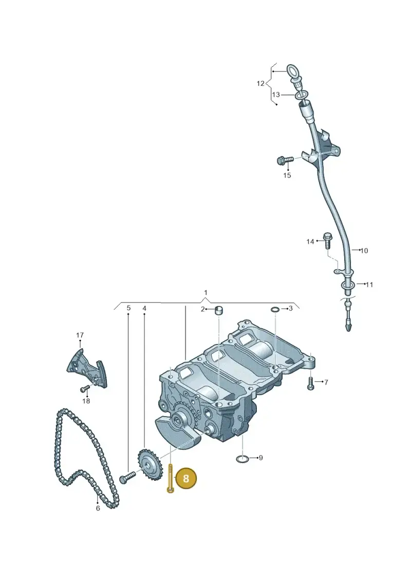 N90818102 Volkswagen Hexagon Bolt