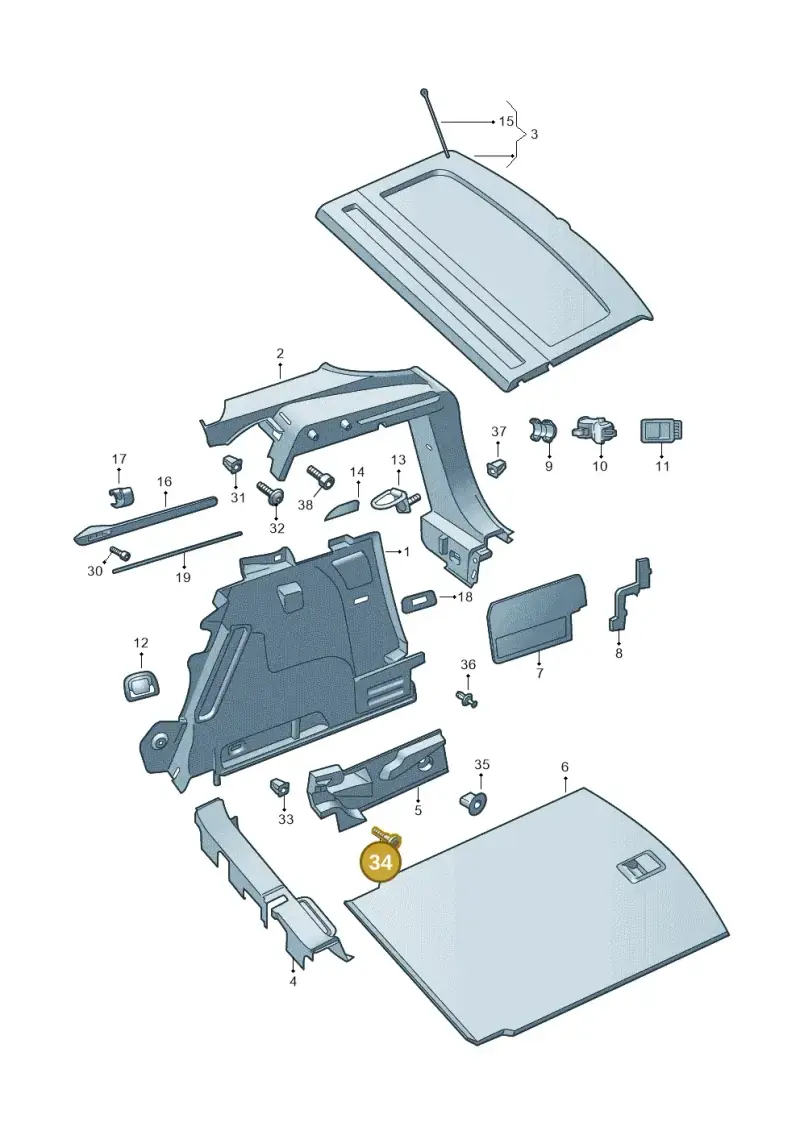 N90974302 Volkswagen Hexagon Socket Head Bolt