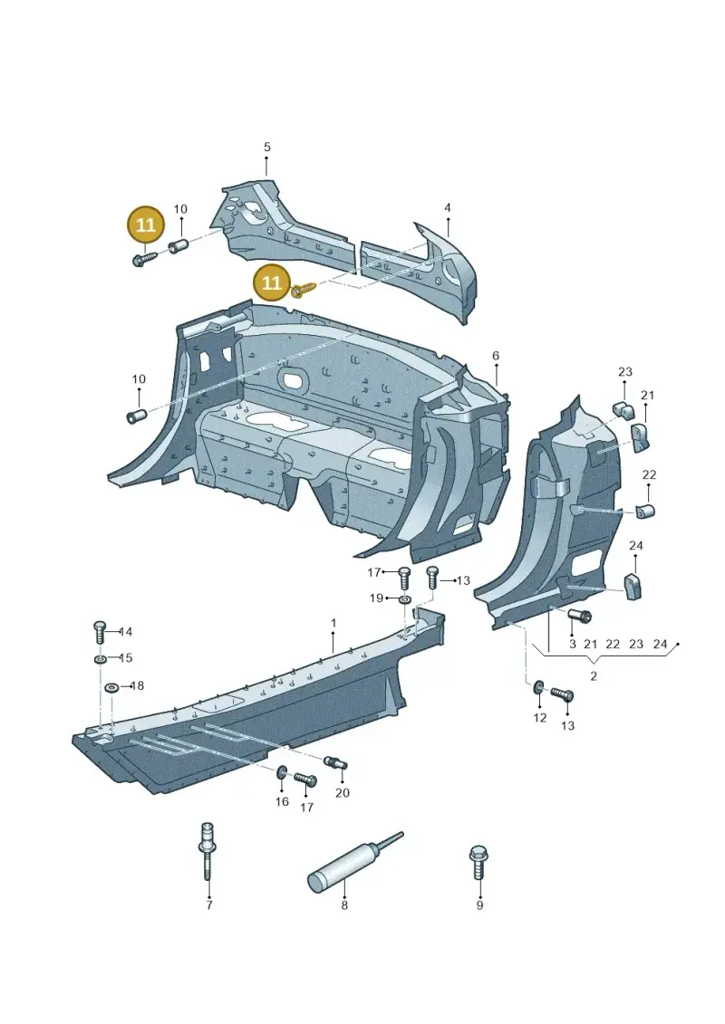 N91007601 Volkswagen Hexagon Head Bolt (Combi)