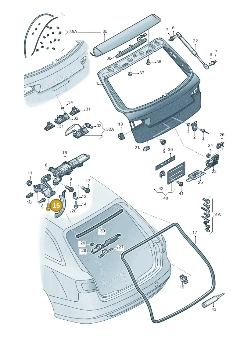 N91048901 Volkswagen Hexagon Socket Head Collared Bolt