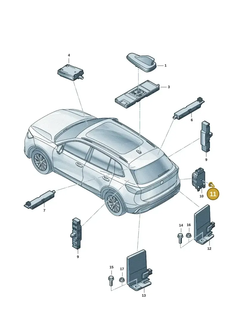 N91077201 Volkswagen Expanding Nut