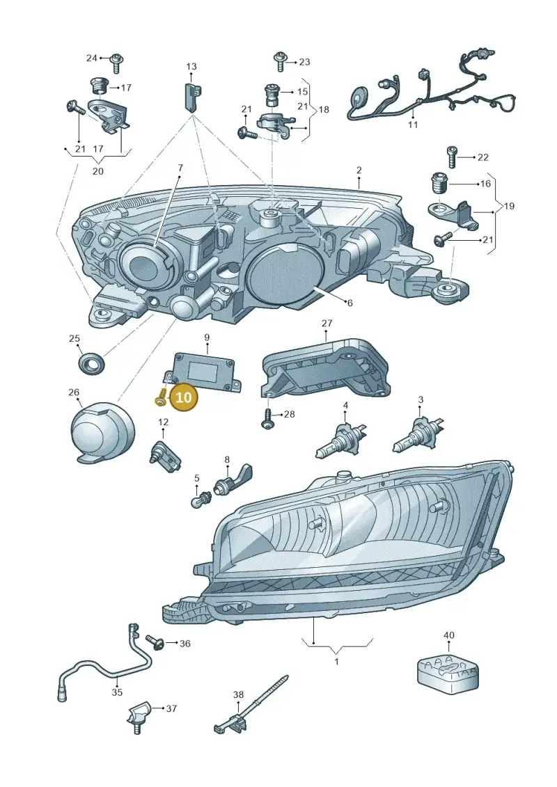 N91122901 Volkswagen Fillister Head Bolt (Combi)