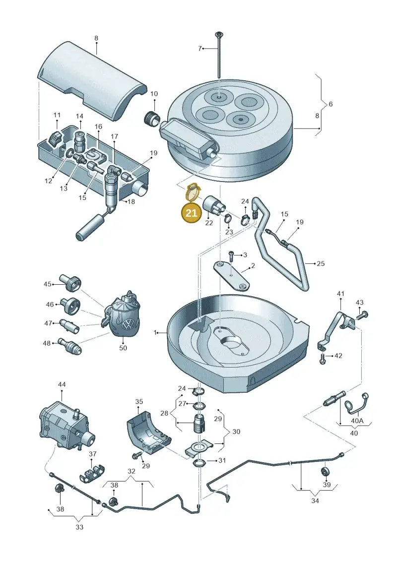 N91186701 Volkswagen Clamping