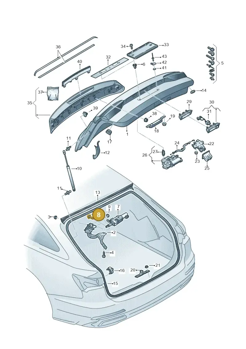 N91246101 Volkswagen Screw with Interior Serrations