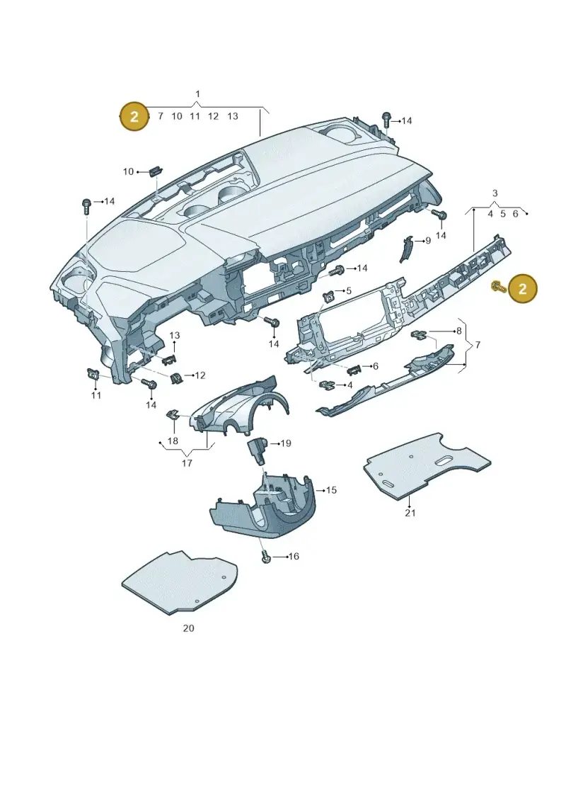 N91254701 Volkswagen Hexagon Socket Oval Head Bolt (Combi)