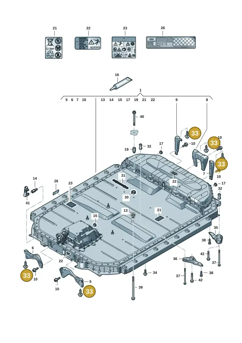 N91268701 Volkswagen Interior Serration Flange Screw