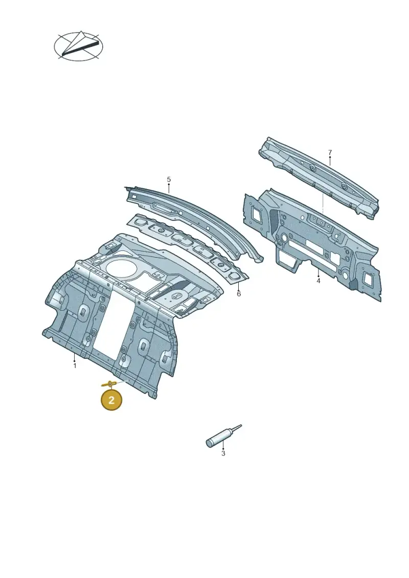 N91278101 Volkswagen Pop Rivet