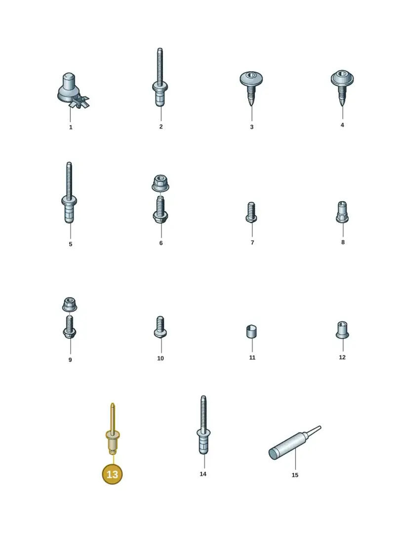 N91288402 Volkswagen Pop Rivet