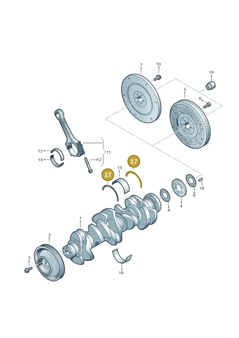 WHT000033S Volkswagen Thrust Washer