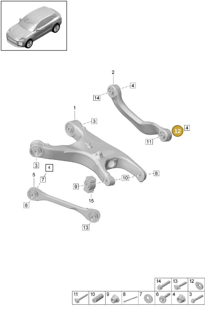 WHT000232A Volkswagen Eccentric Washer