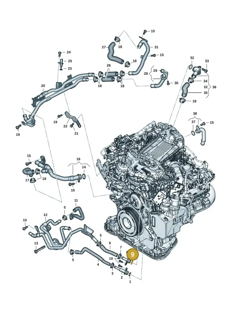 WHT001225A Volkswagen O-Ring