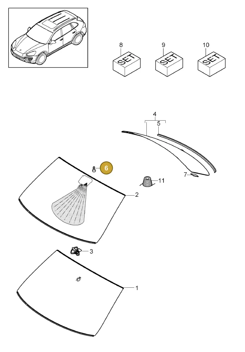 WHT001248 Volkswagen Hexagon Nut