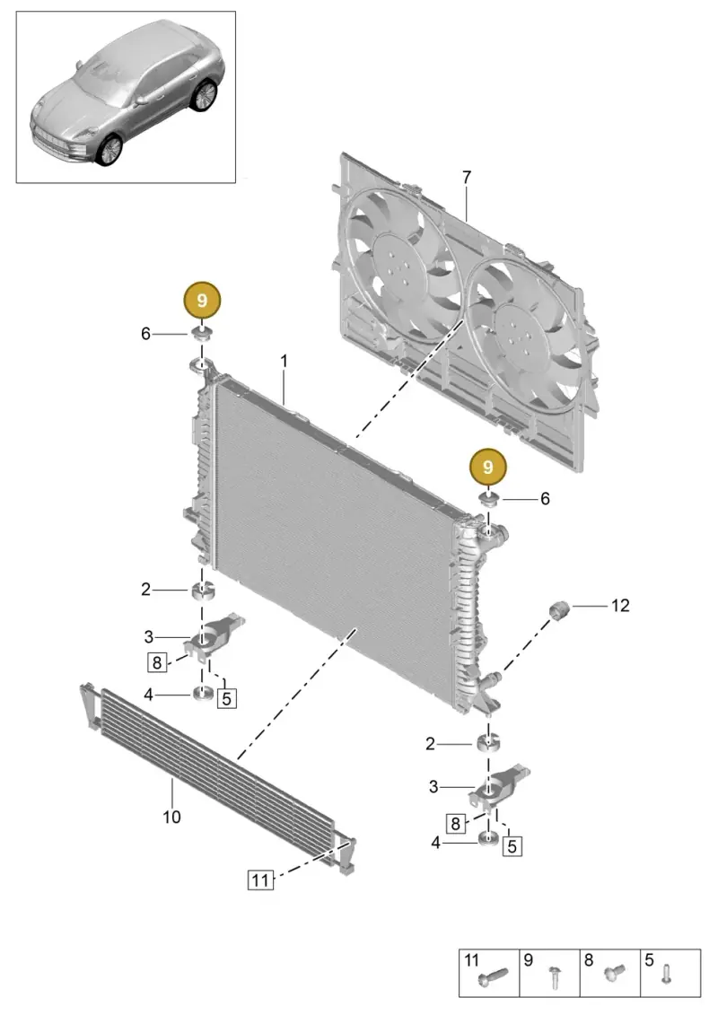 WHT001506A Volkswagen Securing Pin