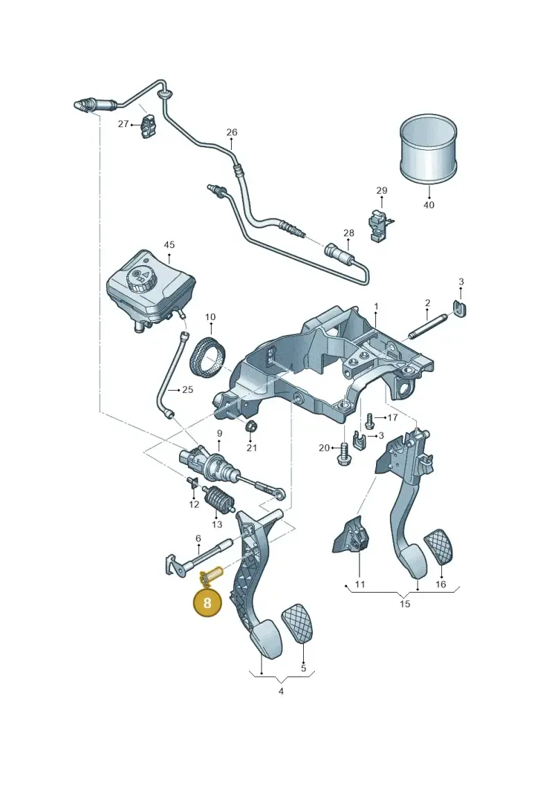 WHT001666A Volkswagen Pin