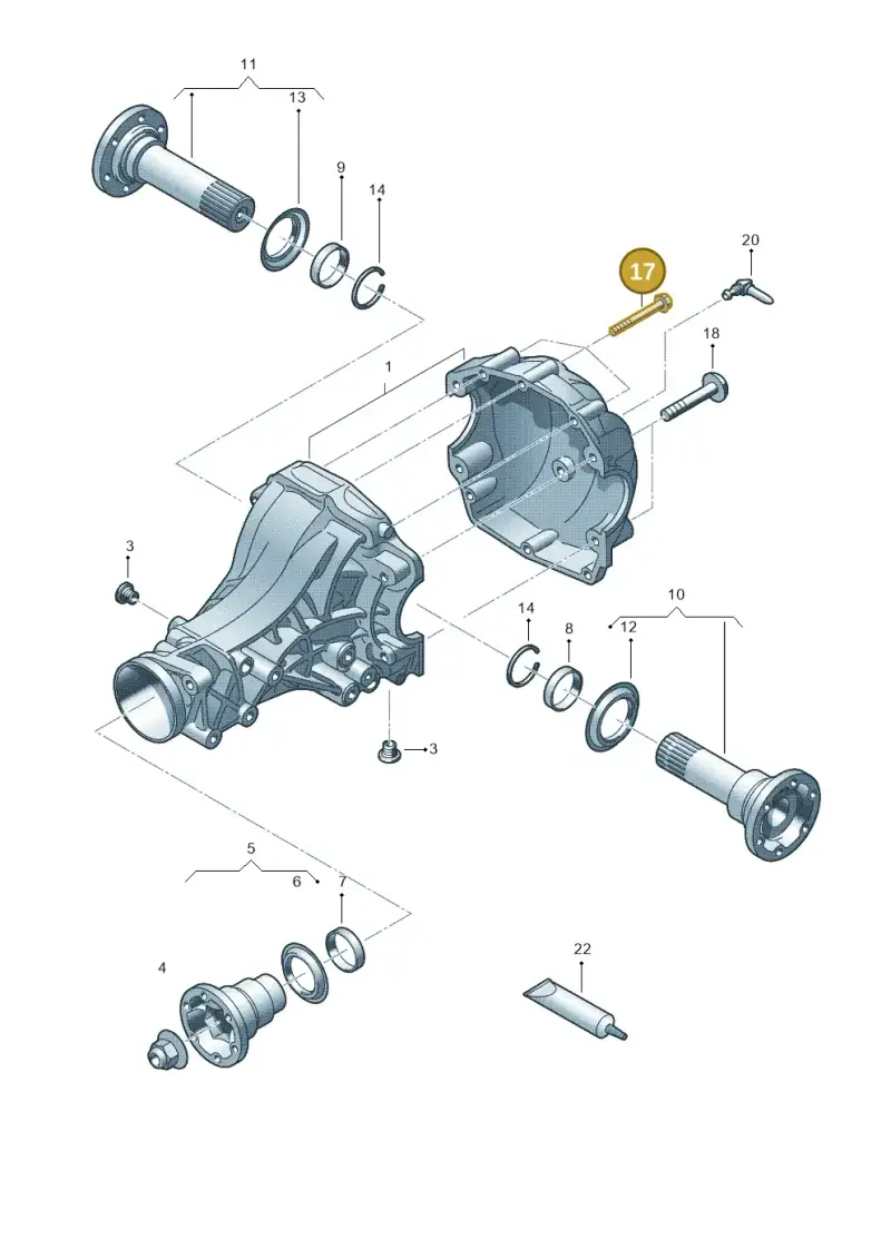 WHT001899 Volkswagen Hexagon Bolt