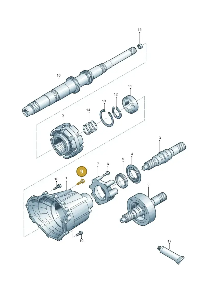WHT001958B Volkswagen Hexagon Socket Head Bolt