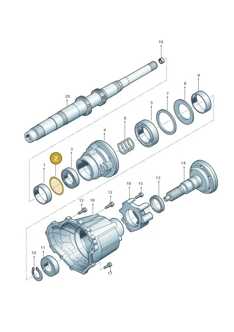 WHT002286A Volkswagen Compensation Washer