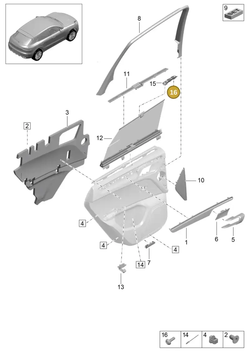 WHT003434A Volkswagen Fillister Head Bolt