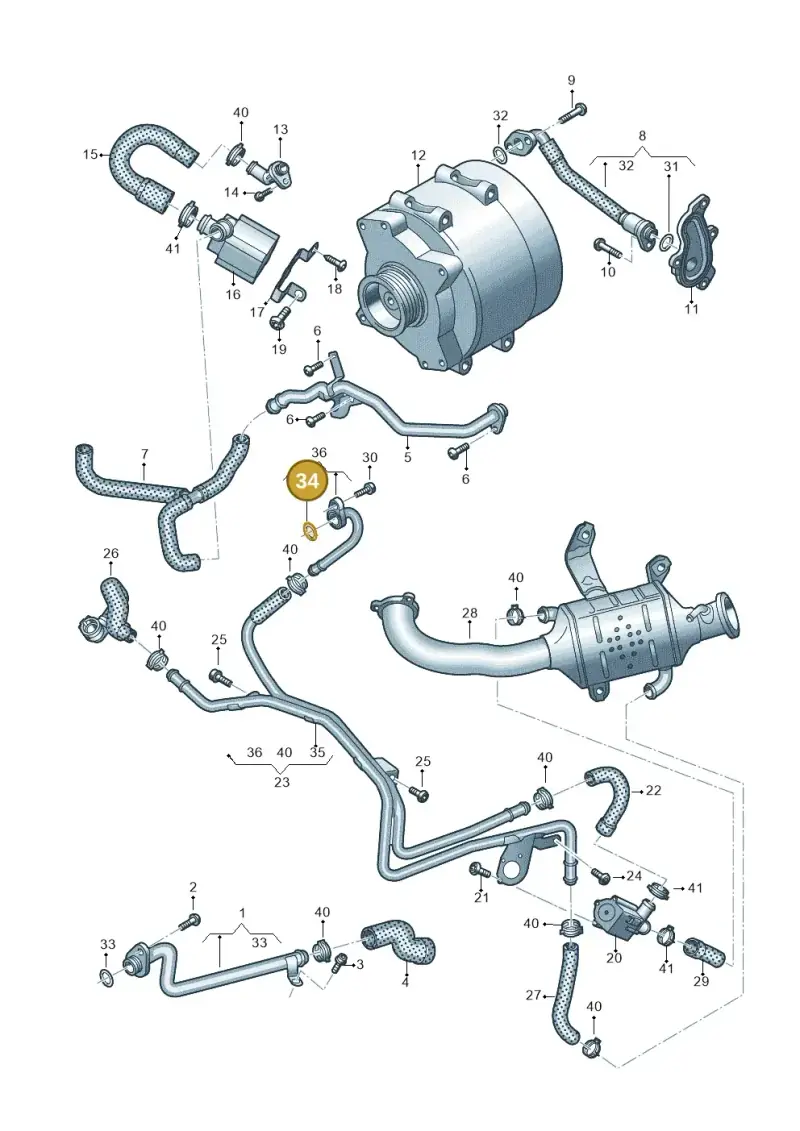 WHT003695B Volkswagen O-Ring