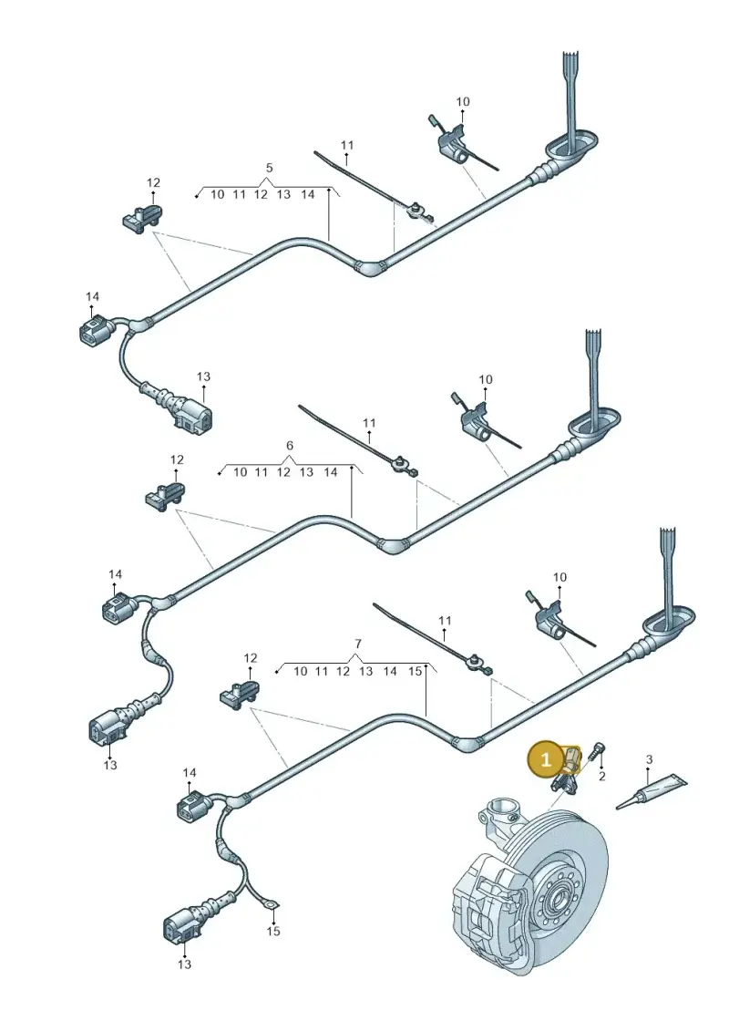 WHT003864D Volkswagen Speed Sensor