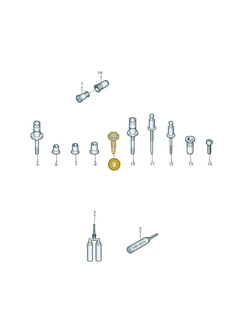 WHT003873 Volkswagen Flow Drill Screw