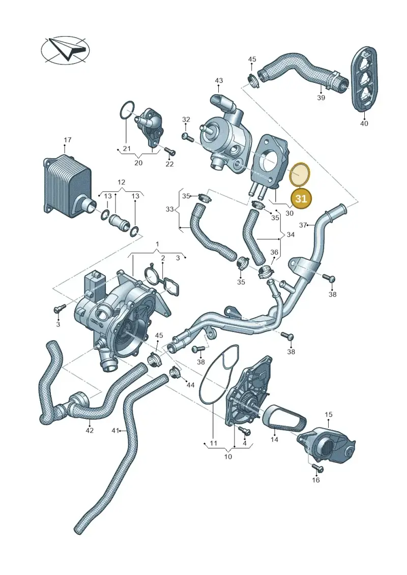 WHT004136 Volkswagen O-Ring