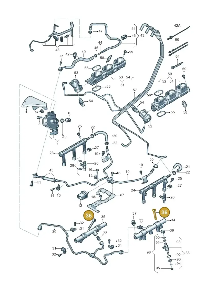 WHT004144 Volkswagen Hexagon Socket Flat Head Bolt