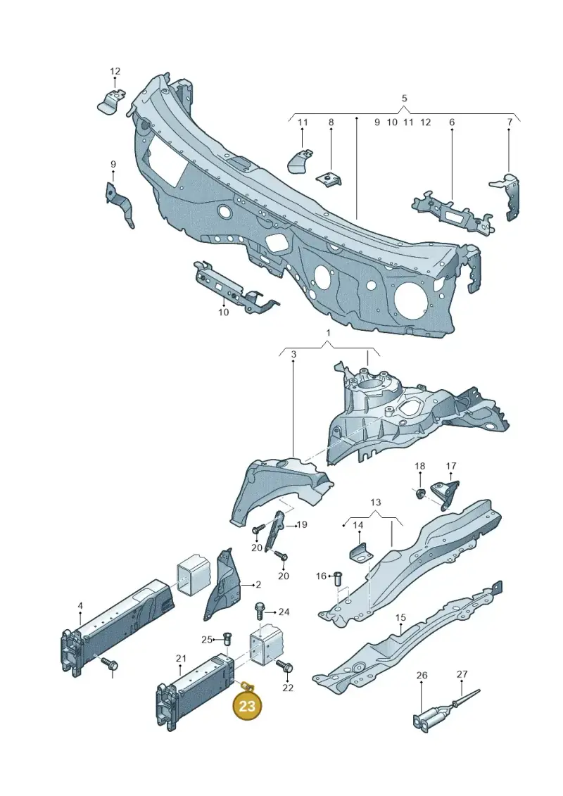WHT004674 Volkswagen Bolt Hexagon Headwith Shoulder (Combi)