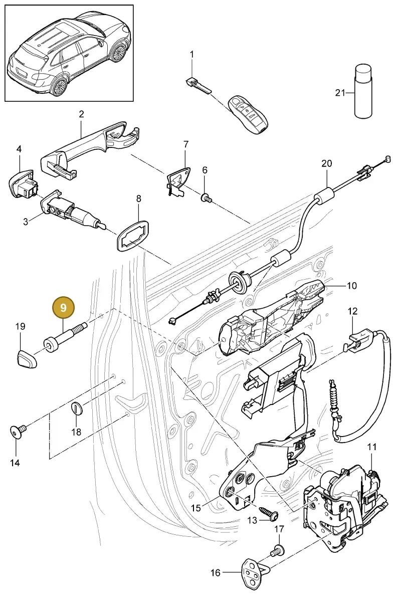 WHT004714 Volkswagen Hexagon Socket Head Locating Bolt