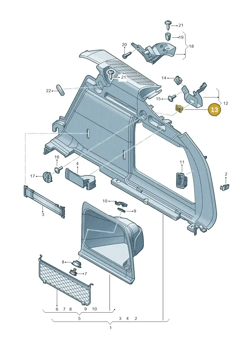 WHT004723 Volkswagen Speed Nut