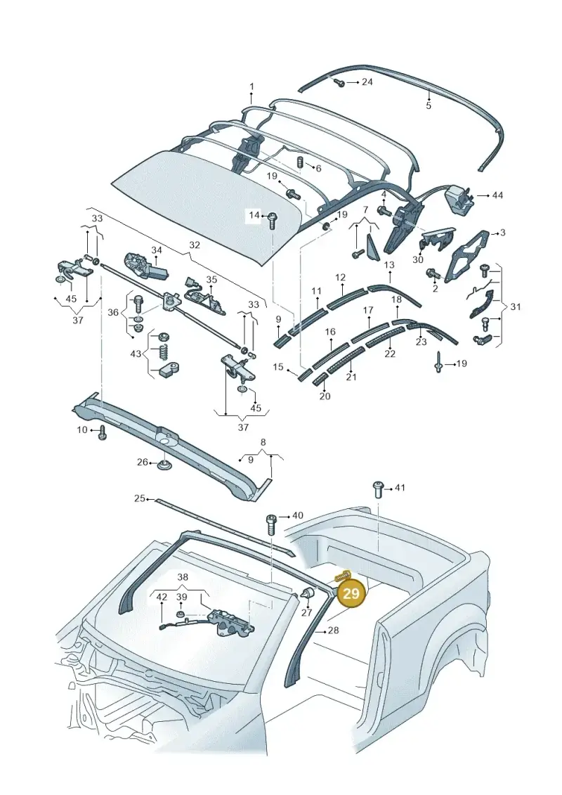 WHT004725 Volkswagen Oval Hexagon Socket Head Bolt