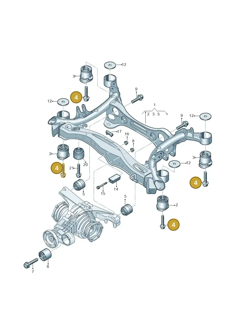 WHT004756A Volkswagen Bolt Hexagon Headwith Shoulder (Combi)