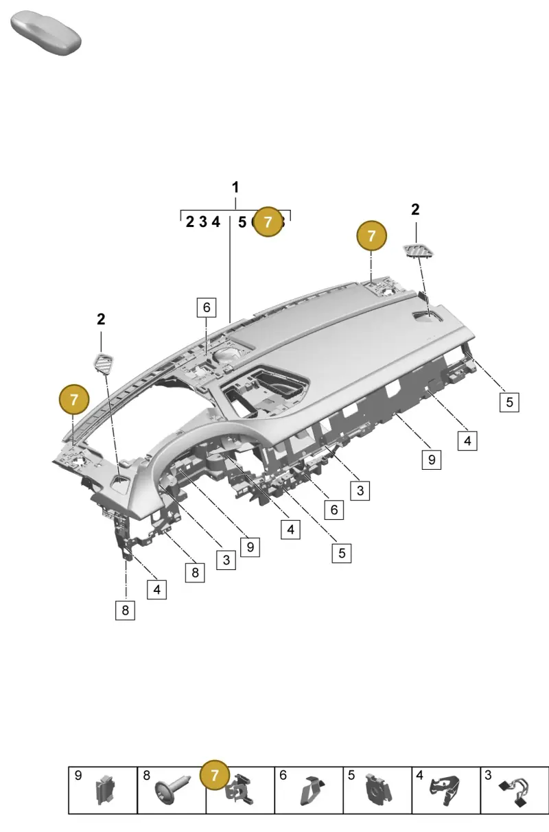 WHT004906 Volkswagen Clip