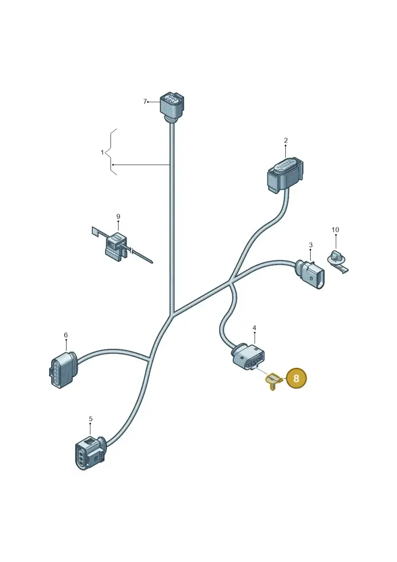 WHT005153 Volkswagen Bracket for Connector Housing